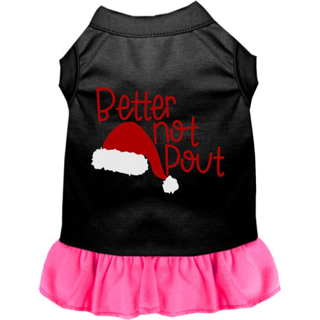 Better Not Pout Pet Dress - Screen Print Dog Dresses