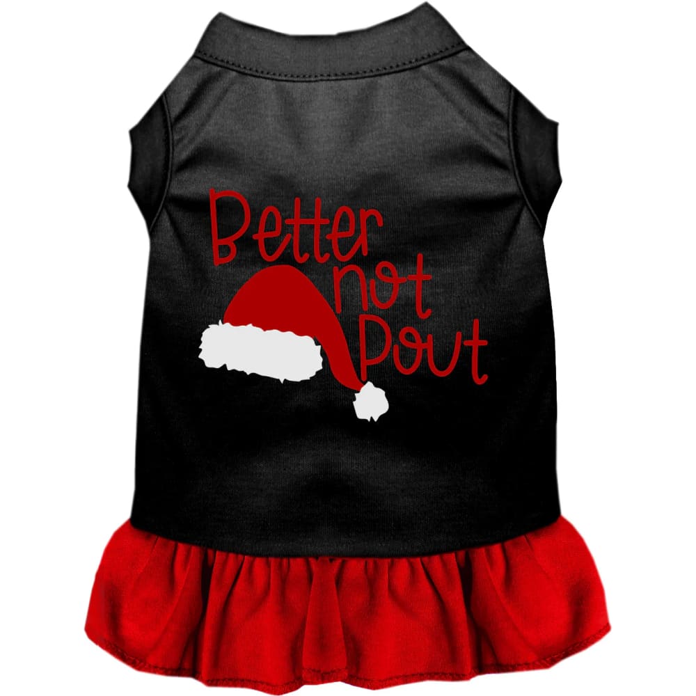 Better Not Pout Pet Dress - Screen Print Dog Dresses