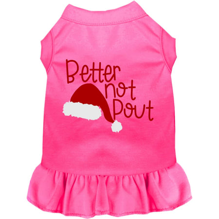 Better Not Pout Pet Dress - Screen Print Dog Dresses