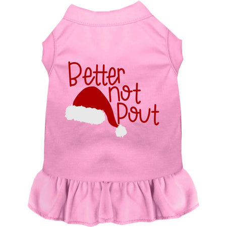 Better Not Pout Pet Dress - Screen Print Dog Dresses