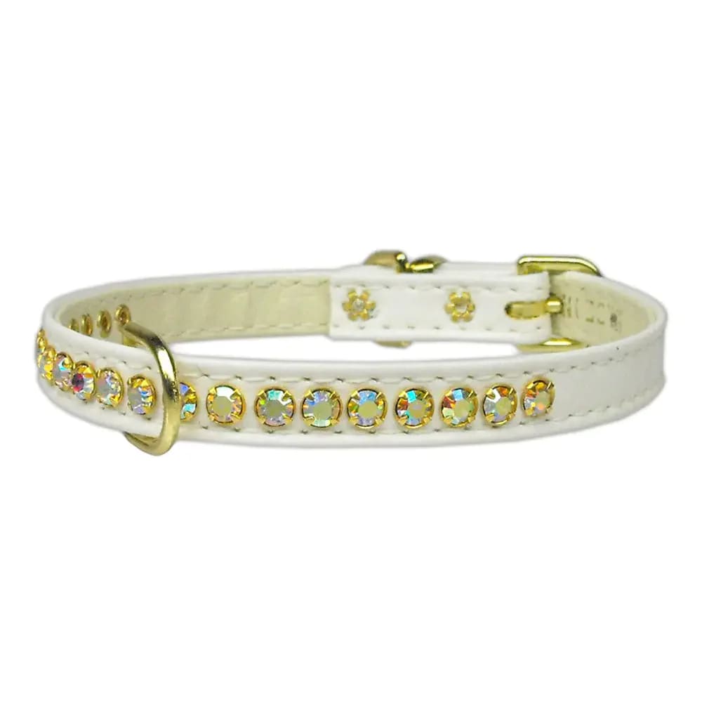 Beverly Dog Collar with Aurora Borealis Stones - Dog