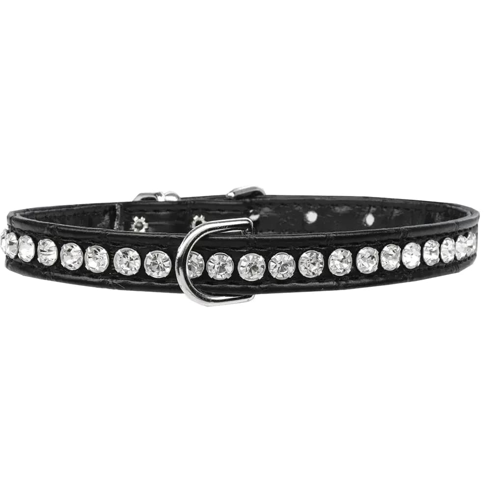 Beverly Style Rhinestone Designer Croc Dog Collar - Dog