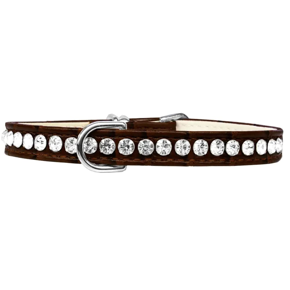 Beverly Style Rhinestone Designer Croc Dog Collar - Dog