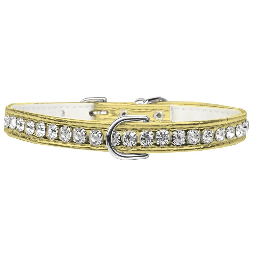 Beverly Style Rhinestone Designer Croc Dog Collar - Dog