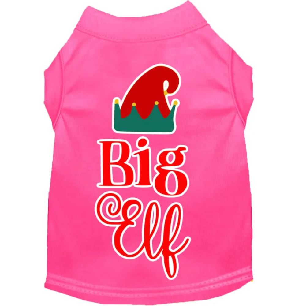 Big Elf Screen Print Pet Shirt - Screen Print Shirts