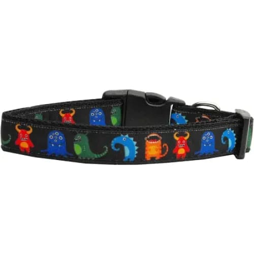 Black Monsters Nylon Dog Collars & Leashes - Dog Collars