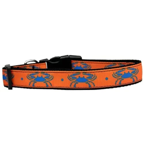 Blue Crabs Nylon Cat Collar - Cat Collars - Classic