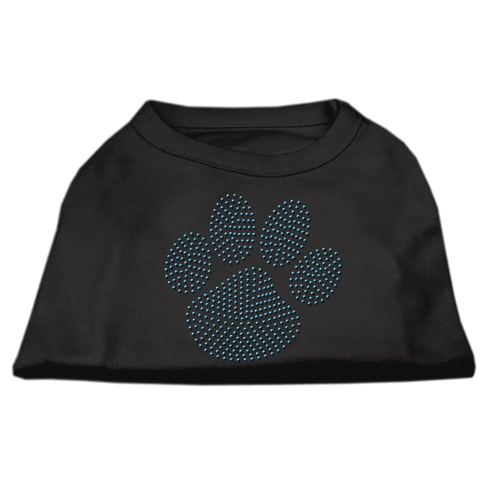 Blue Paw Rhinestud Dog Shirt - Pet Shirt