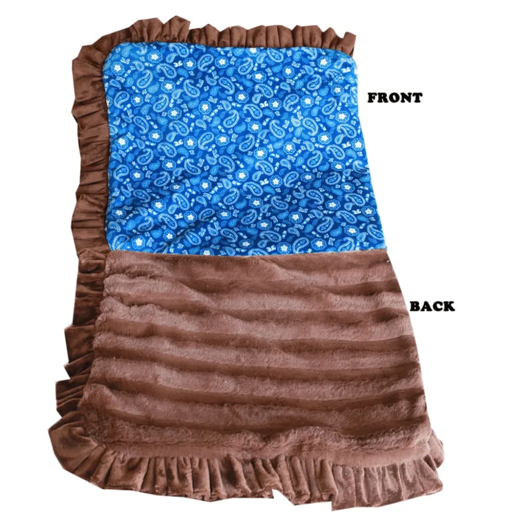 Blue Western Pet Blanket