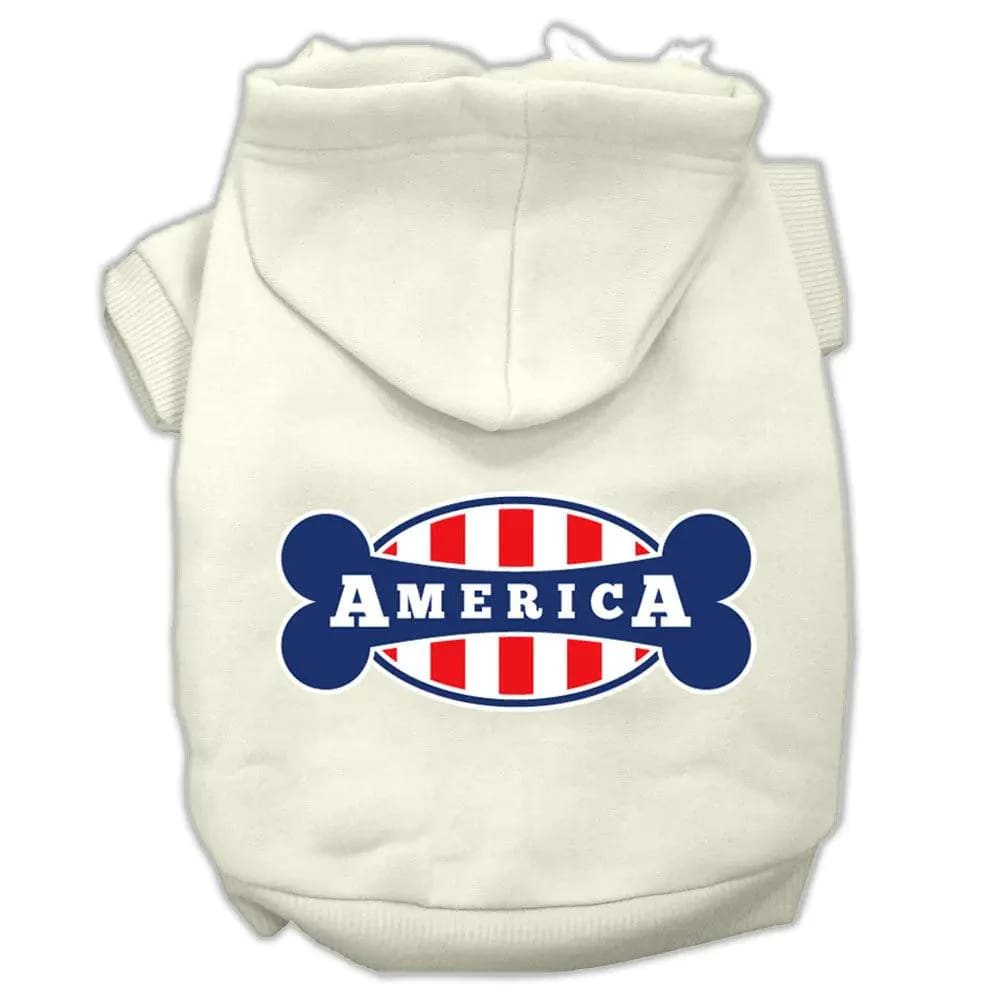 Bonely In America Screen Print Pet Hoodies - Screen Print