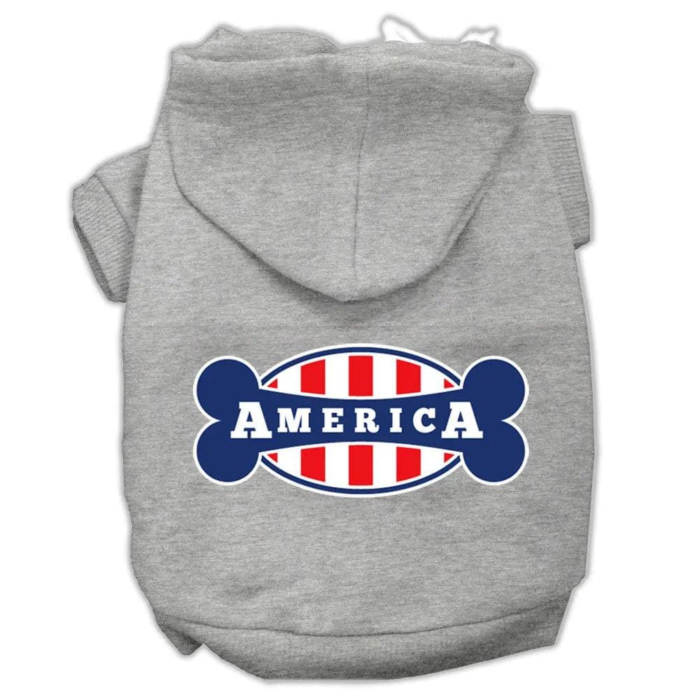 Bonely In America Screen Print Pet Hoodies - Screen Print