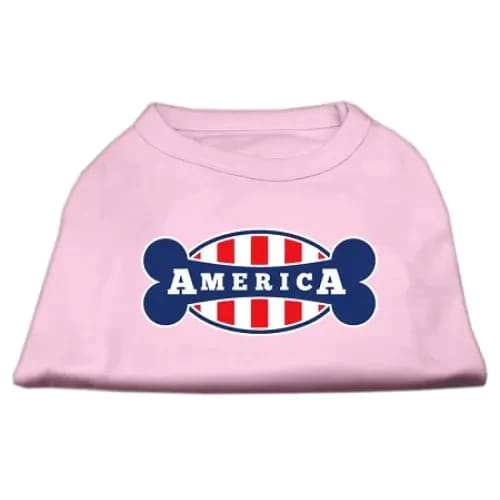 Bonely In America Screen Print Pet Shirt - Screen Print