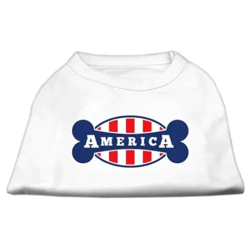 Bonely In America Screen Print Pet Shirt - Screen Print