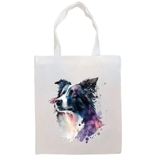 Border Collie Canvas Tote Bag - Border Collie