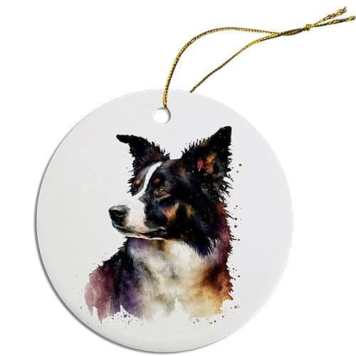 Border Collie Christmas Ornaments - Ornaments