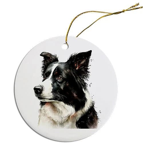 Border Collie Christmas Ornaments - Ornaments