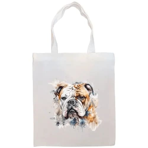 Bulldog Canvas Tote Bag - Bulldog