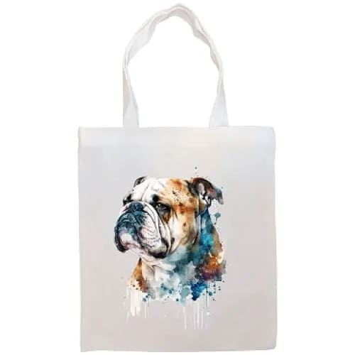 Bulldog Canvas Tote Bag - Bulldog