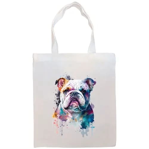 Bulldog Canvas Tote Bag - Bulldog