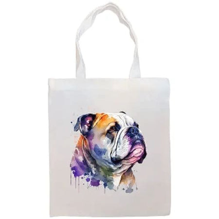 Bulldog Canvas Tote Bag - Bulldog