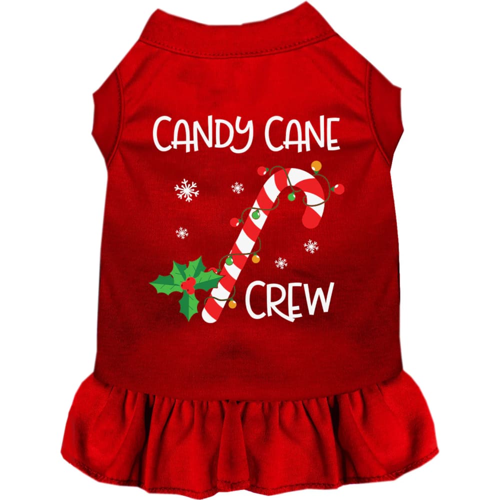 Candy Cane Crew Pet Dress - Christmas Dress