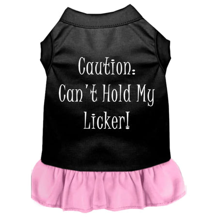 Can’t Hold My Licker Screen Print Dog Dress - Screen