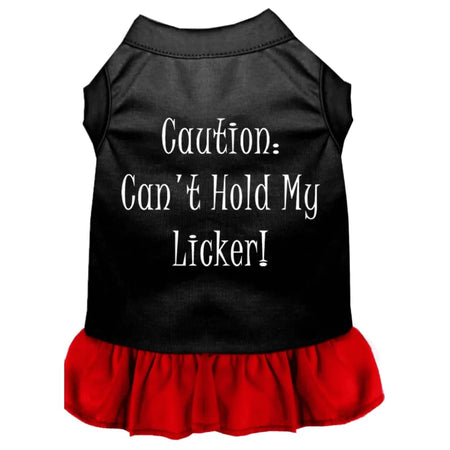 Can’t Hold My Licker Screen Print Dog Dress - Screen