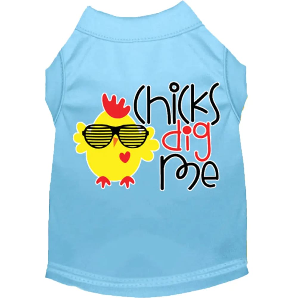 Chicks Dig Me Screen Print Dog Shirt - Screen Print Shirts