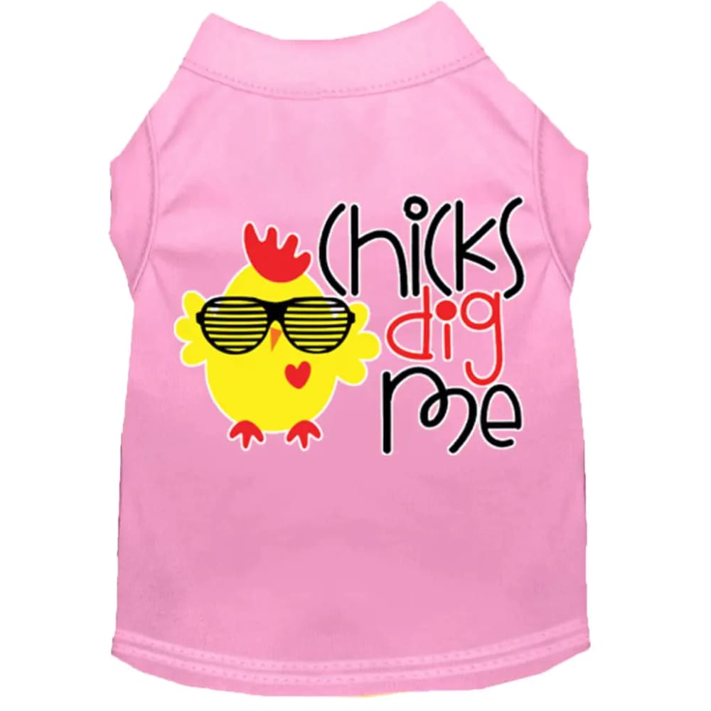 Chicks Dig Me Screen Print Dog Shirt - Screen Print Shirts