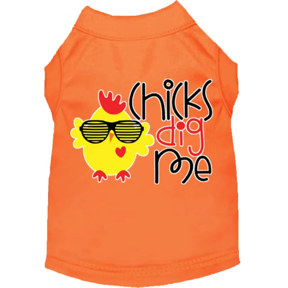 Chicks Dig Me Screen Print Dog Shirt - Screen Print Shirts