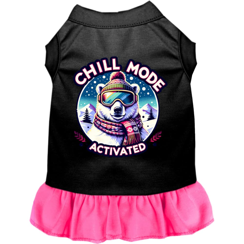 Chill Mode Activated Pet Dress - Screen Print Dog Dresses