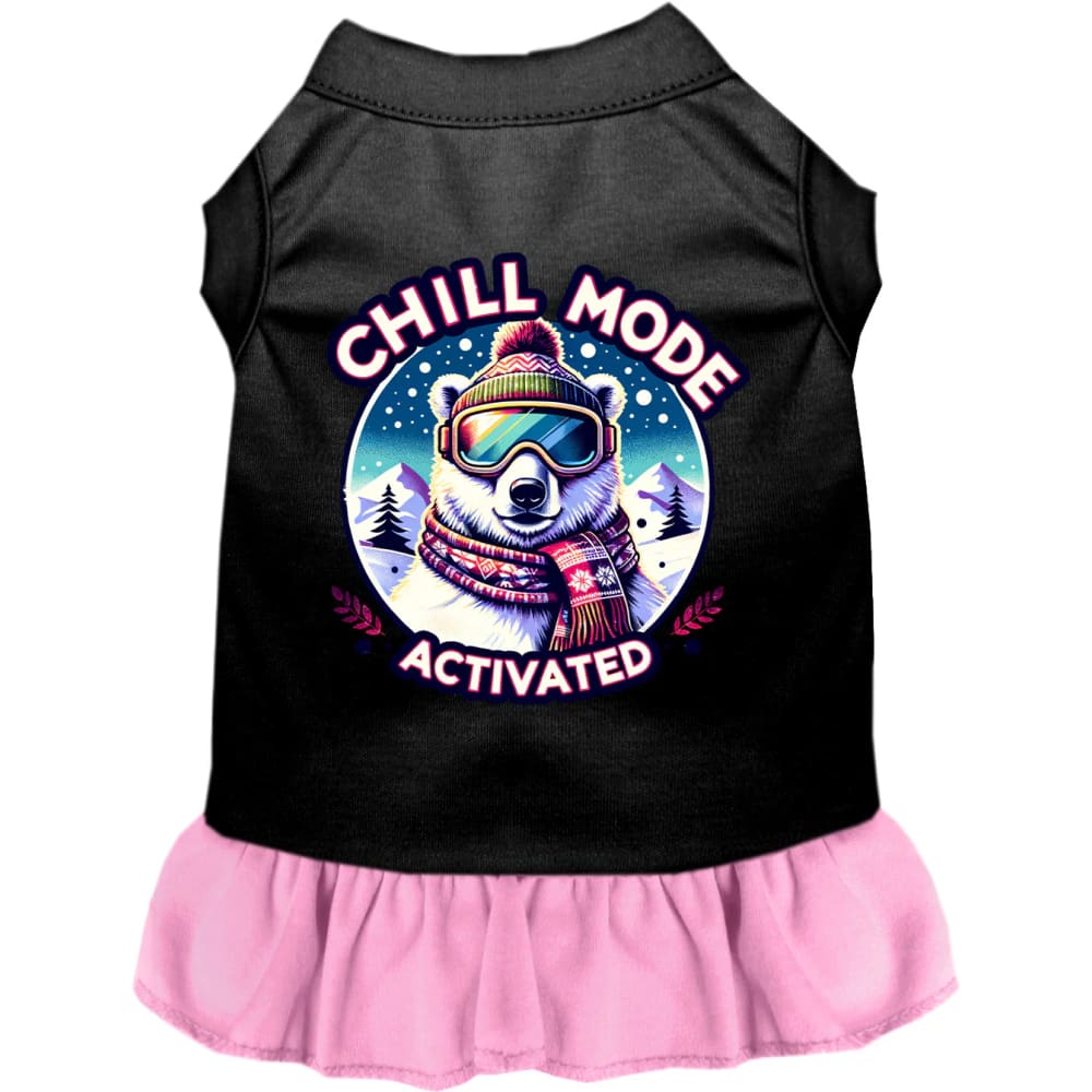 Chill Mode Activated Pet Dress - Screen Print Dog Dresses