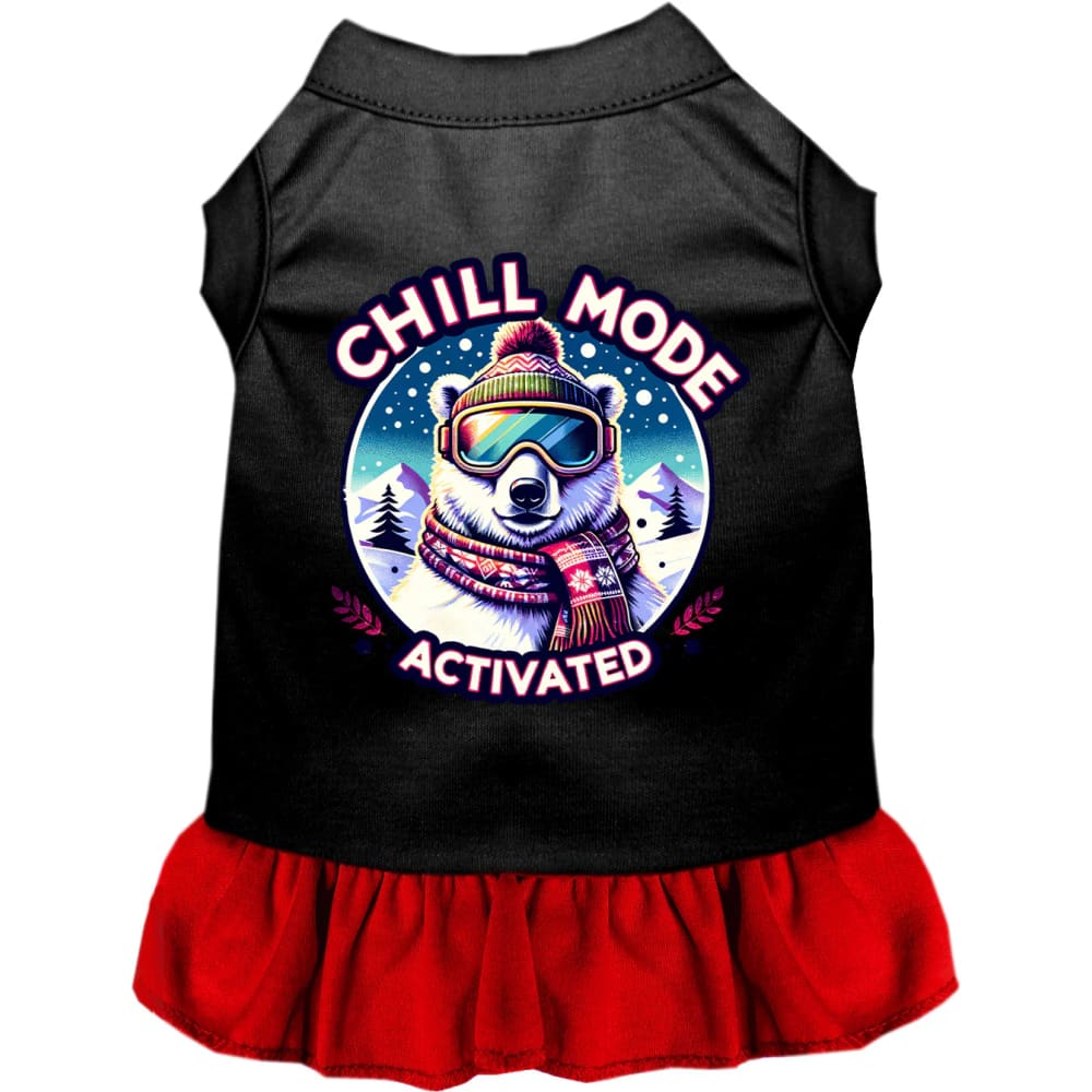 Chill Mode Activated Pet Dress - Screen Print Dog Dresses