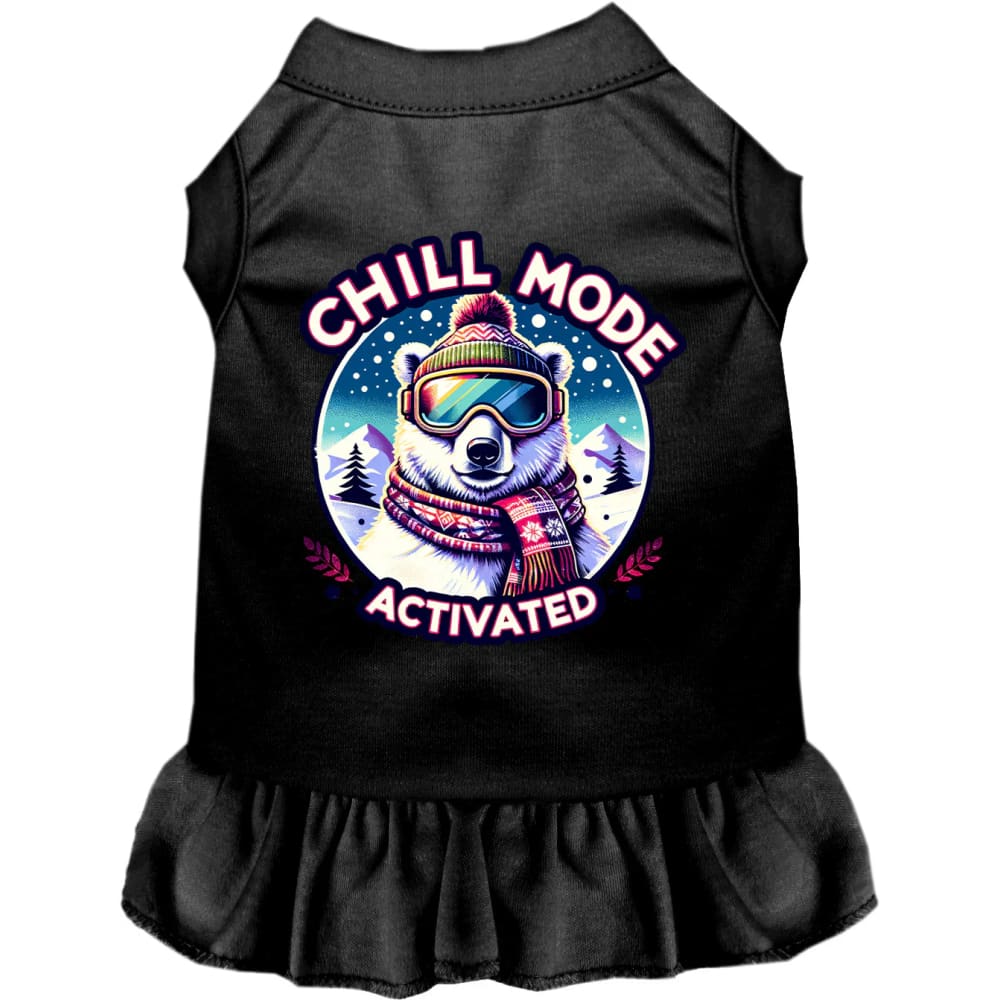 Chill Mode Activated Pet Dress - Screen Print Dog Dresses