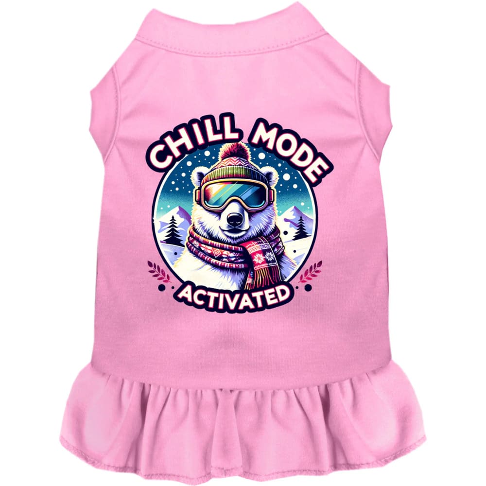 Chill Mode Activated Pet Dress - Screen Print Dog Dresses