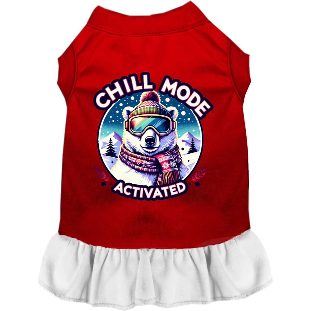 Chill Mode Activated Pet Dress - Screen Print Dog Dresses