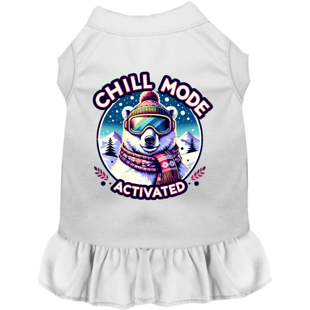 Chill Mode Activated Pet Dress - Screen Print Dog Dresses