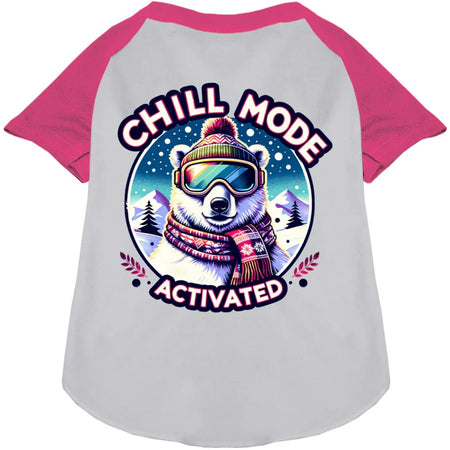 Chill Mode Activated Pet Raglan Shirt - Screen Print Shirts