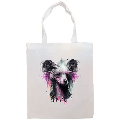 Chinese Crested Canvas Tote Bag - Chinese Crested