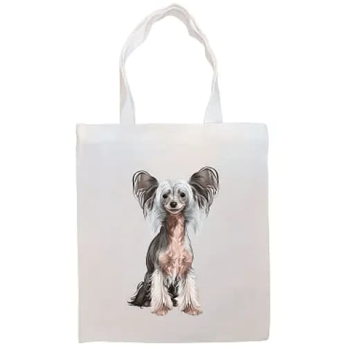 Chinese Crested Canvas Tote Bag - Chinese Crested