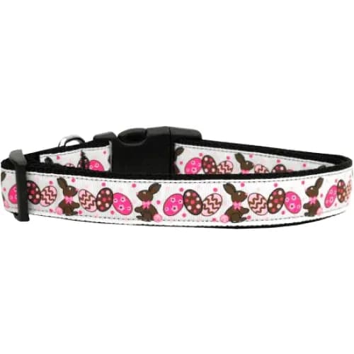 Chocolate Bunnies Nylon Dog Collar & Leashes - Dog Collars