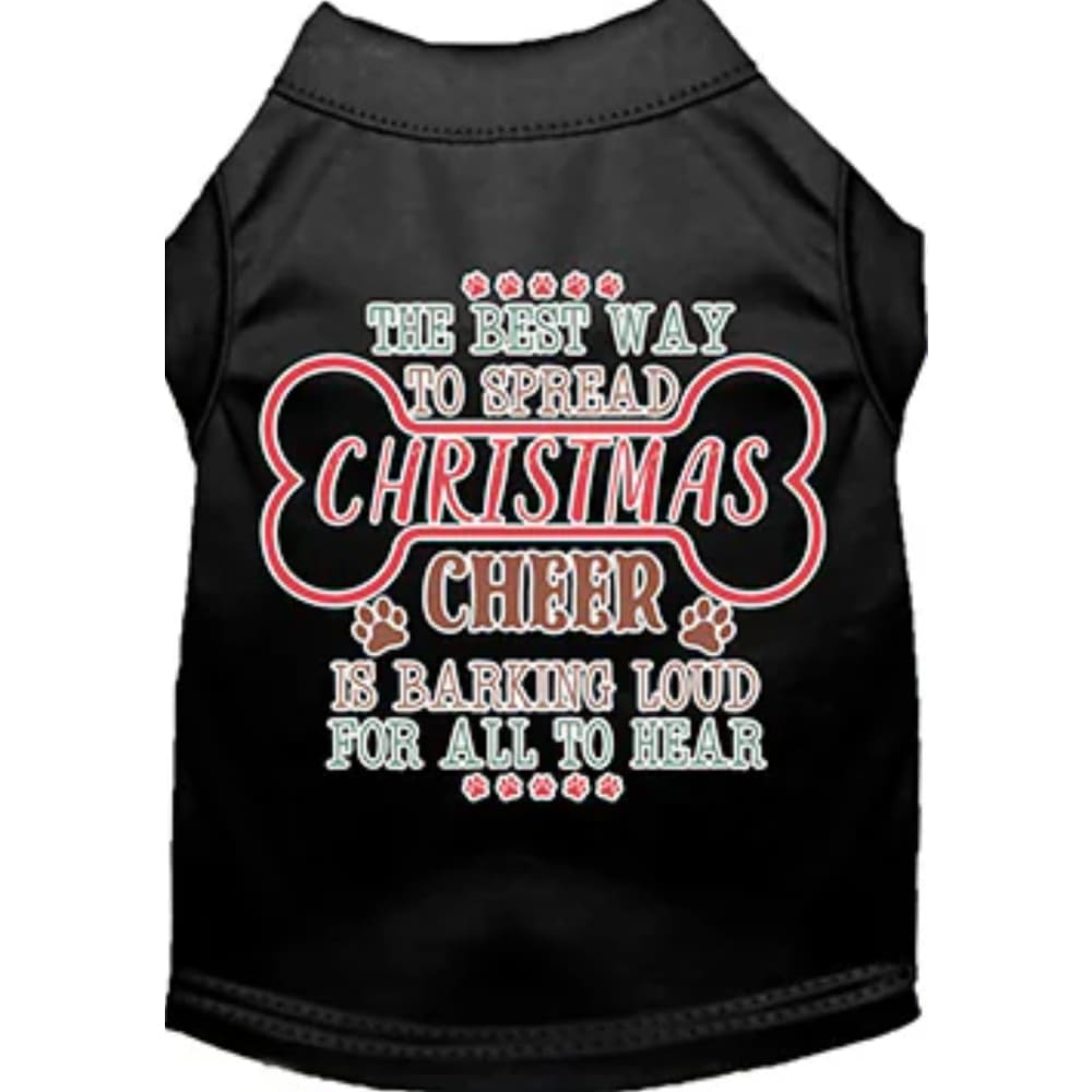 Christmas Cheer by Barking Loud Screen Print Pet Shirt