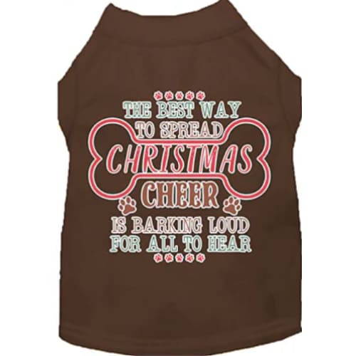 Christmas Cheer by Barking Loud Screen Print Pet Shirt