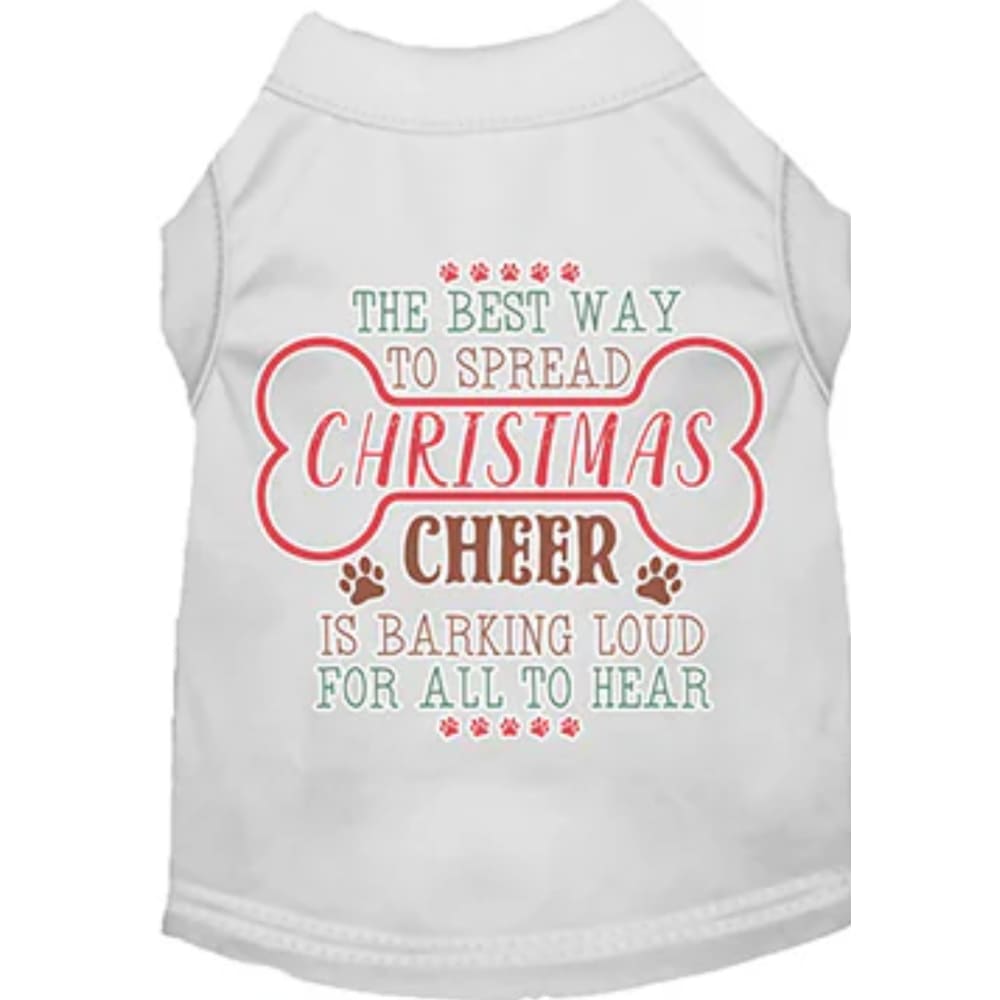 Christmas Cheer by Barking Loud Screen Print Pet Shirt