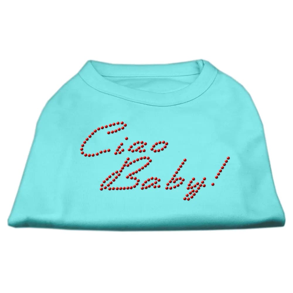 Ciao Baby! Rhinestone Dog Shirt - Rhinestone Pet Shirts