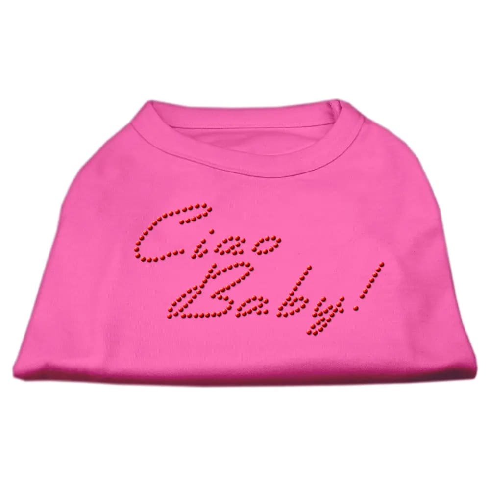 Ciao Baby! Rhinestone Dog Shirt - Rhinestone Pet Shirts