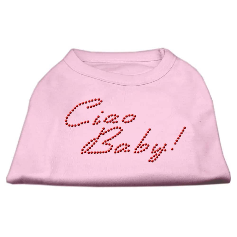 Ciao Baby! Rhinestone Dog Shirt - Rhinestone Pet Shirts