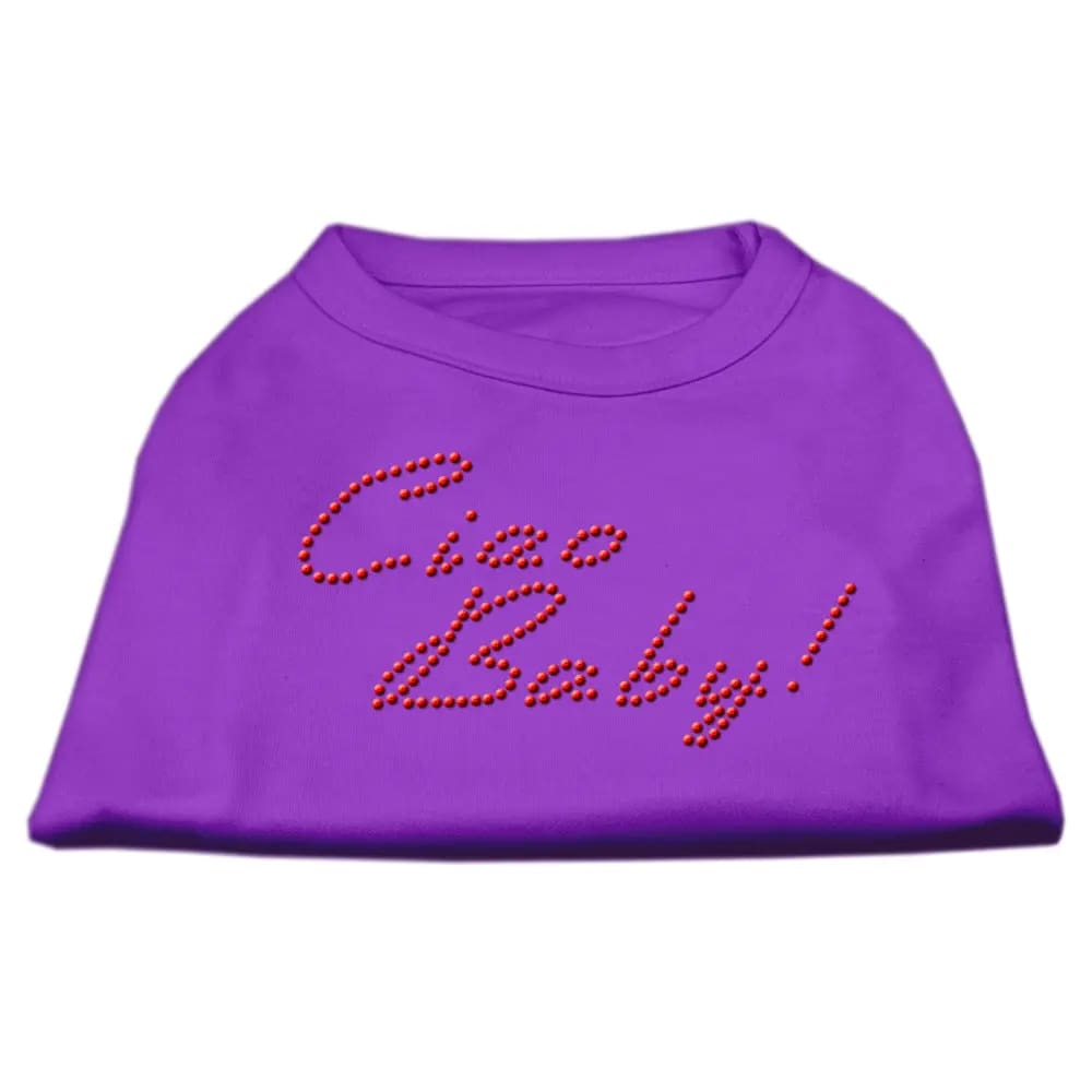 Ciao Baby! Rhinestone Dog Shirt - Rhinestone Pet Shirts