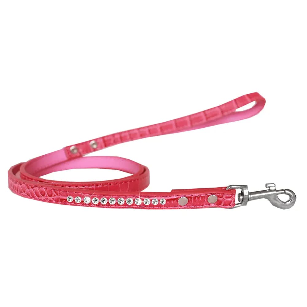 Clear Crystal Croc Pet Leashes - Dog Leashes