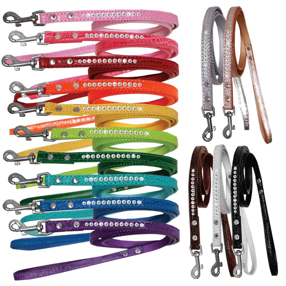 Clear Crystal Croc Pet Leashes - Dog Leashes